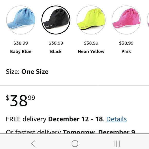 Ice Black Adjustable Cap with Logo - Picture 11 of 11